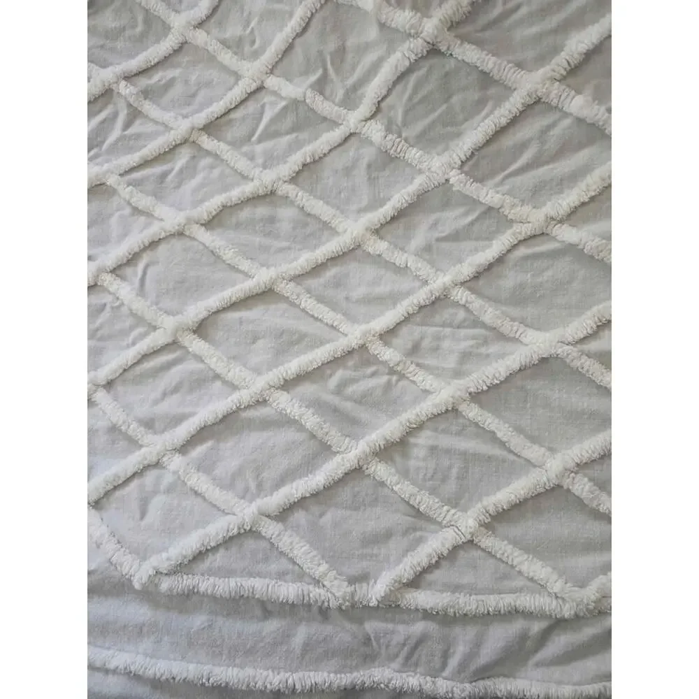 Vintage Chenille coverlet  approx 85